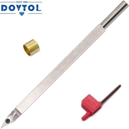Woodturning Tool Carbide Tipped Lathe Chisel Radius Detailer Tool Bar 35° Sharp Diamond Carbide Insert for Wood Hobbyist or DIY