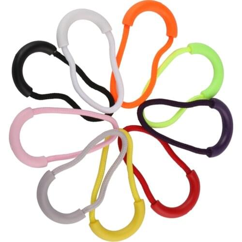 10 pieces/lot Zipper head U-shaped Cord Zipper Pull Strap multiple colour Outdoor Zipper accessories