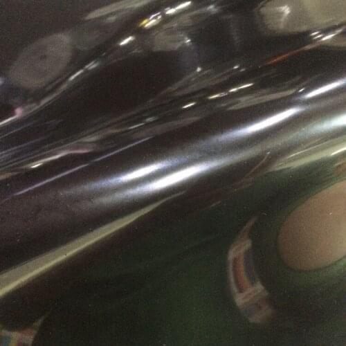 0.8mm thickness smooth face black TPU synthetic leather material