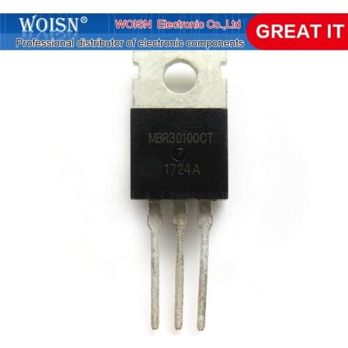 5pcs/lot MBRF30100CT MBR30100CT MBRF30100 MBR30100 B30100G TO-220 new original In Stock