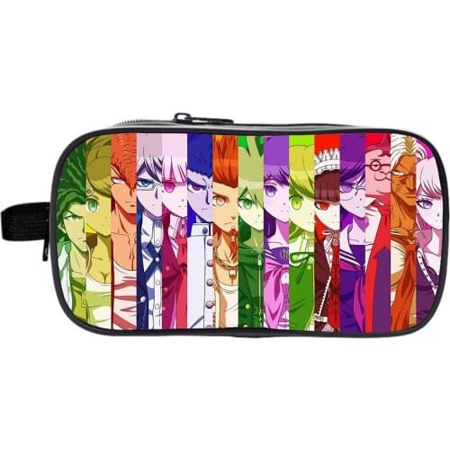 Anime Danganronpa 3D Printing Pencil Case School Simple Kawaii Pencil Bag Pouch Office Students Kids School Supplies Pen Bag