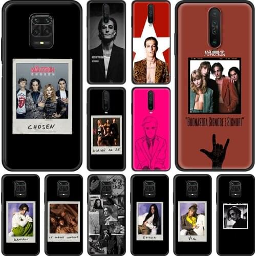 Maneskin Damiano David Phone Case For Xiaomi Redmi Note 9S 9 8 7 10 Pro 8T 9C 9A 8A Soft Silicone Smart Back Cover Funda