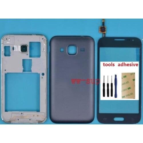 For Samsung Galaxy Grand Prime SM-G361F G361H G361F Housing Front Chassis Frame+Battery Cover+Touch Screen Digitizer Sensor