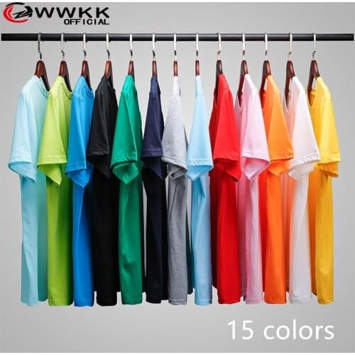 2020 New Solid color T Shirt Mens fashion 100% cotton T-shirts Summer Short sleeve Tee Boy Skate Tshirt Tops Plus size S-4XL