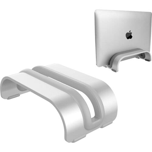 Aluminum Alloy Laptop Mount Stand for Macbook Acer Dell Lenovo Vertical Base Firm Bracket Laptop Notebook Cooling Stand