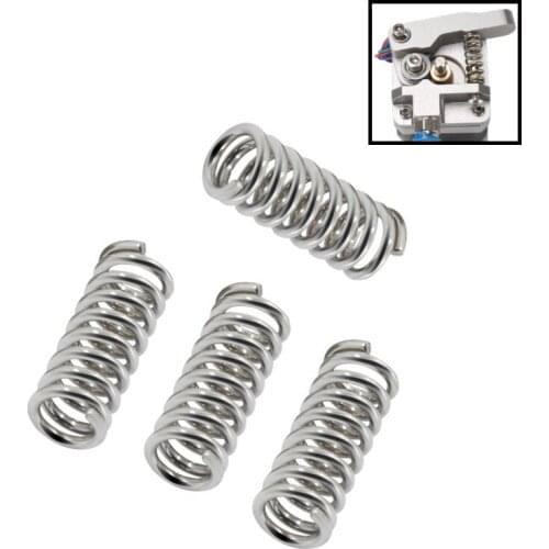 MEGA 15pcs/lot Feeder Springs Nickel Plating Carbon Steel Part 1.2mm 5mm Length 20mm Extruder Springs 3D Printers Parts
