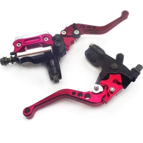 22cm 7/8 Motorcycle Master Cylinder Levers Hydraulic Brake Pump Clutch Lever Reservoir For royal enfield hyosung pcx 125 Honda
