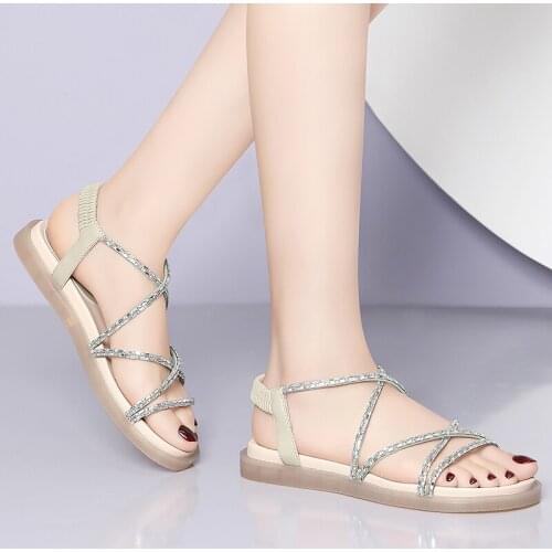Women Summer Outdoor Casual Flat Sandals New Ladies Fashion Comfortable Breathable Party Beach Shoes