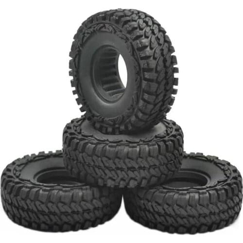 1.9" 1/10 RC Crawler Truck Wheels Tires Metal Beadlock Wheel Rims & 115MM Tyre Tires For RC Rock Car Accessories