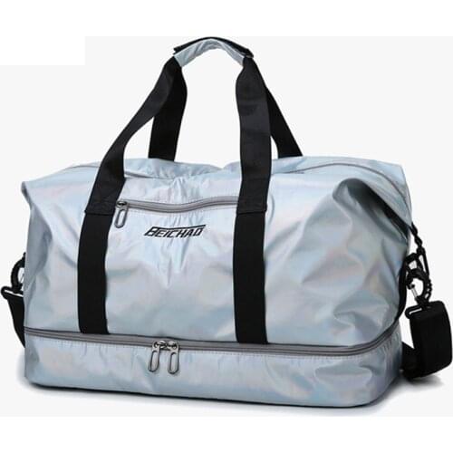 Sport Gym Bags Women Training Bag Fitness Gym Sack Duffle Bag Dry Wet Depart Outdoor Travel Shoulder Bag with Shoe Compartment