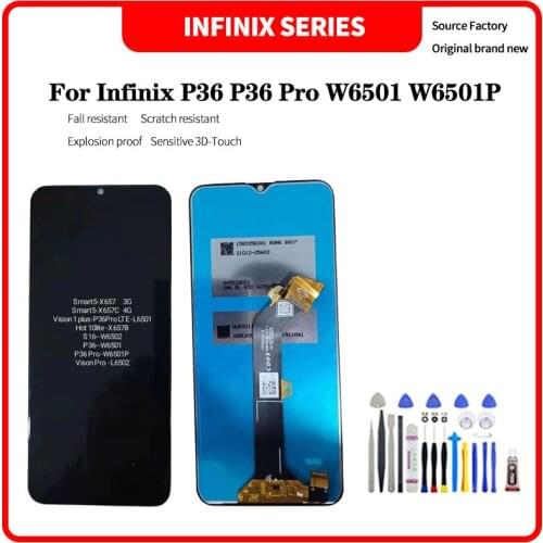 For Infinix P36 P36 Pro W6501 W6501P LCD Display Touch Screen Digitizer Assembly For P36 P36 Pro lcd Replacement Screen