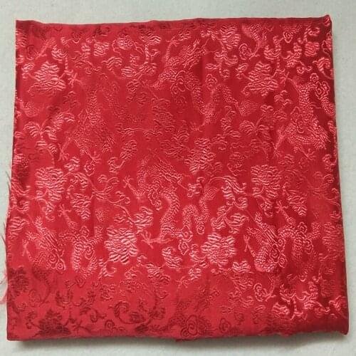 ZY 72cm / 140cm Width For Selection Royal Red Dragon Jacquard Apparel Dress Costume Animal patchwork fabric Upholstery Furnishin