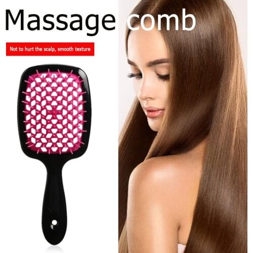 1pcs Hair Massage Comb Professional Salon Hair Care Styling Tool Anti Tangle Anti-static Hairbrush Head Comb Hairdressing Tools