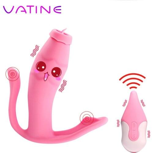 10 Frequencies Tongue Vibrators G-spot Vaginal Clitoral Stimulator Invisible Wearable Sex Toys for Women Female Masturbation