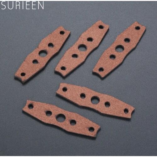 10 Pcs Hunting Microfiber Leather Slingshot Pouches Pouch For Outdoor Shooting Catapults Sling Shots Bow Replacements 48*14*8mm