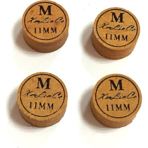 10pcs per lot 6layers Xmlinco 11mm brown medium 8ball billiard /pool cue tips