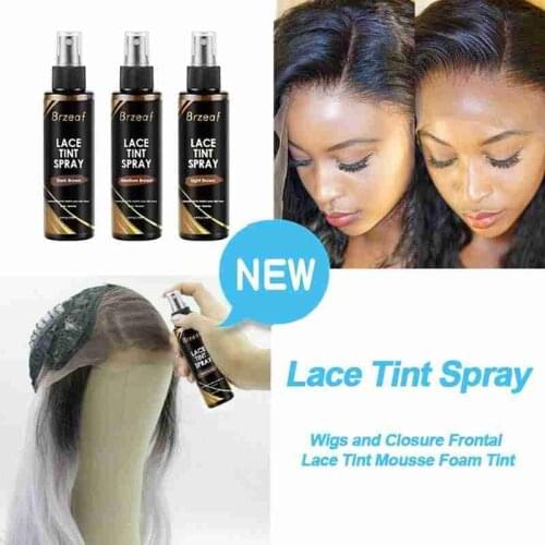100ml High Quality Lace Tint Spray Newest Salon Lace Wig Adhesive Bond Wig for Women Private Label Lace Glue Spray Styling Tool