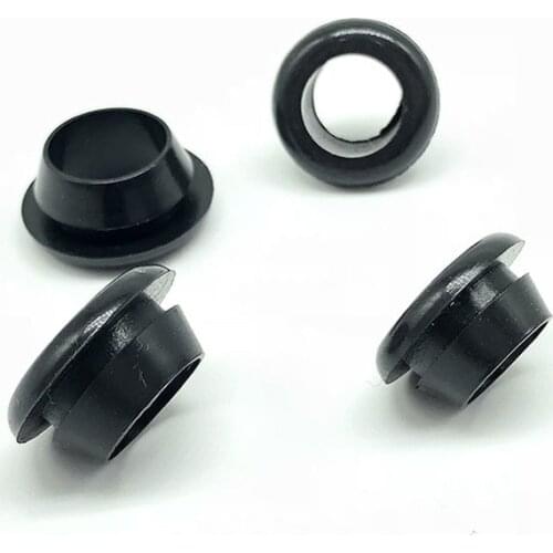 100pcs Single-sided Rubber Wire Grommet Gasket 3mm Inner Dia Electric box inlet outlet Seal ring Dust plug cover cable protector