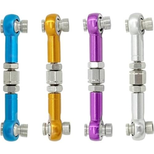 2pcs HSP 102017 122017 Aluminum Alloy Metal Front / Rear Linkages Servos Link 02012 (10391) 1/10 Upgrade Parts For 94122 94123