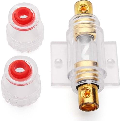4/8 Gauge Fuse Holder Fuse In-line Holder 80A Car Audio Part Electronics