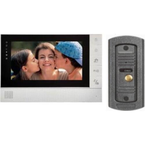 7 Inch Wired Video Door Phone Intercom System IR Night Vision