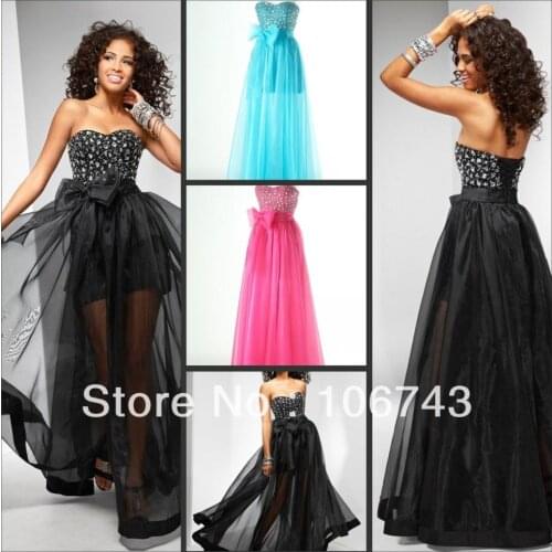 Free shipping 2018 best seller brides Customize sweetheart plus crystal cute black tulle party prom gown bridesmaid dresses