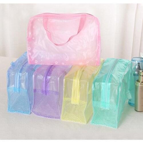 PVC Travel Transparent Cases Clothes Toiletries Storage Bag Box Luggage Towel Suitcase Pouch Zipper Cosmetic Organizer Bags