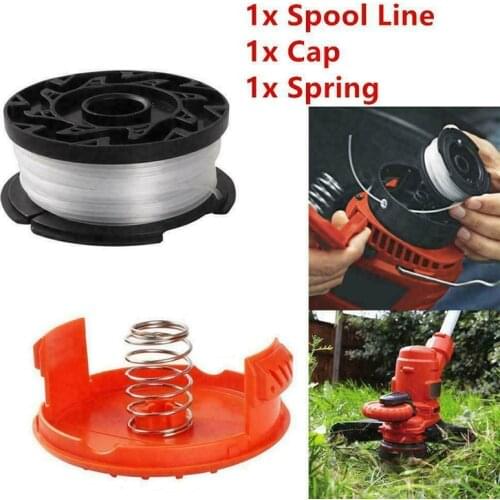 Orange Cover Cap+Spool Line Top For Black & Decker Spare String Trimmer Strimmer Replacement Spool