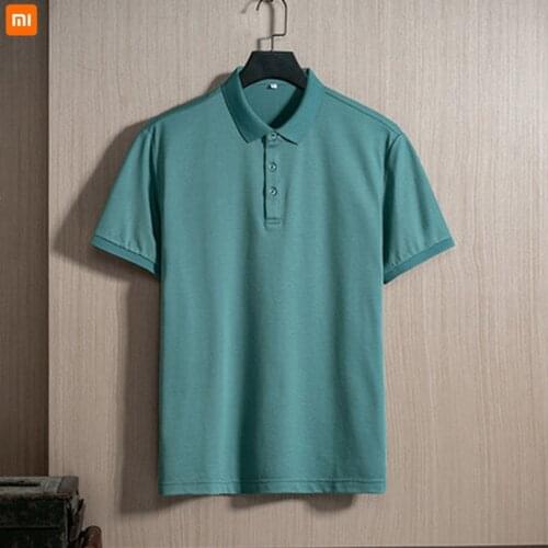 Xiaomi youpin 2021 summer new mens short-sleeved POLO shirt lapel ice silk cool business all-match T-shirt