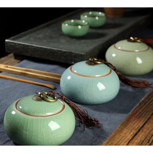 6 styles china Ceramic Tea Spice Nuts Food Sealed Storage Bottles Jars Container Caddy Sugar Salt Storage Tank Canister U-pick