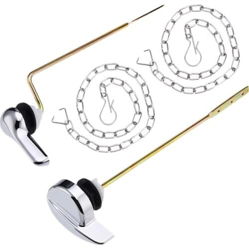 Hot 2 Packs Chrome Finish Side Mount Toilet Tank Flush Lever Handle Replacement for Most Side Mount Toilets
