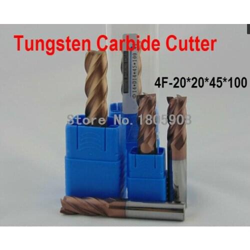 HRC60 4F-20*20*45*100 cnc cutter tool tungsten alloy milling cutter