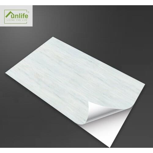 Indigo Stone Self-adhesive Marble Floor Tile Wall Sticker PVC Oil-proof Waterproof for Home Living Room Bedroom