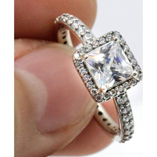 925 Sterling Silver Women Ring Dazzling Zirconia Elegant Finger Rings for Women Wedding Rings Fashion Jewelry Gift