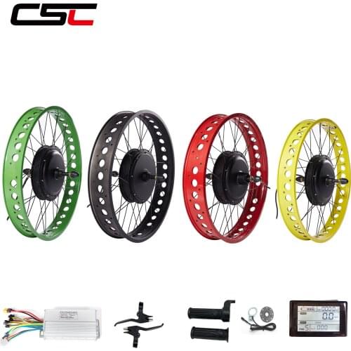 36V 48V Fat Bicycle Electric Conversion Kit Hub Motor 20 24 26 inch Snow Bike Front Rear Ebike Conversion Kit