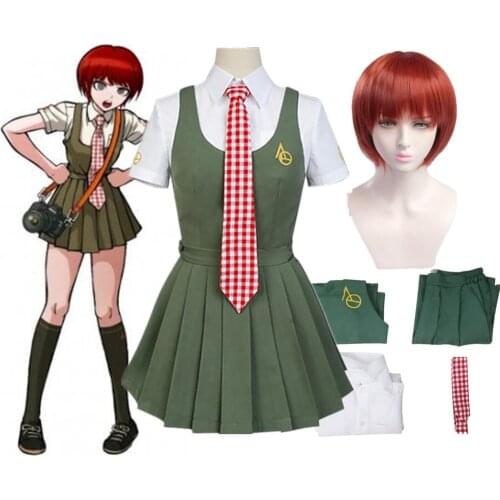 Anime Danganronpa Koizumi Mahiru Cosplay Costumes Sailor Suit Women Dress Girls Clothing Uniform