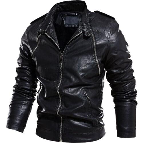 Mens Leather Jackets High Quality Classic Motorcycle Jacket Male Plus leather jacket men
