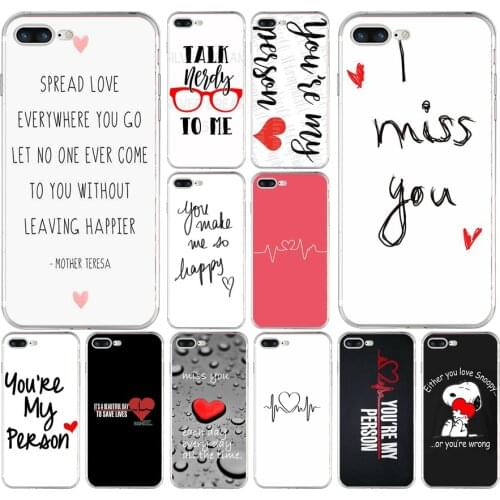 145H You're My Person Soft TPU Silicone Cover Case For Apple iPhone 6 6s 7 8 plus Case