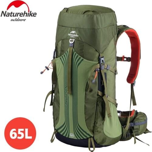 Naturehike High Quality Outdoor Mountaineering climbing Backpack Large Capacity 65+5L Climbing Bag Waterproof Hiking Backpacks