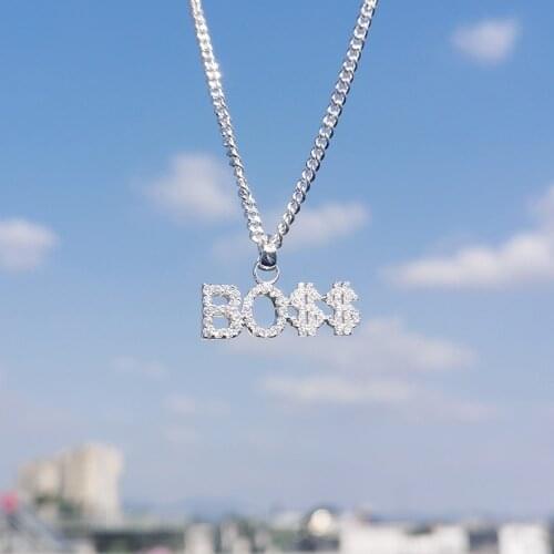 2020 New Pendant Name Necklace Women Custom Charm Necklace Zircon Letter Necklace Gift Personalized Dropshipping