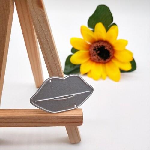 New Arrival Sexy Red Lip Cutting Dies Stencil DIY Scrapbook Photo Album Decoraive Emboss Paper Card Craft Template 42x23mm