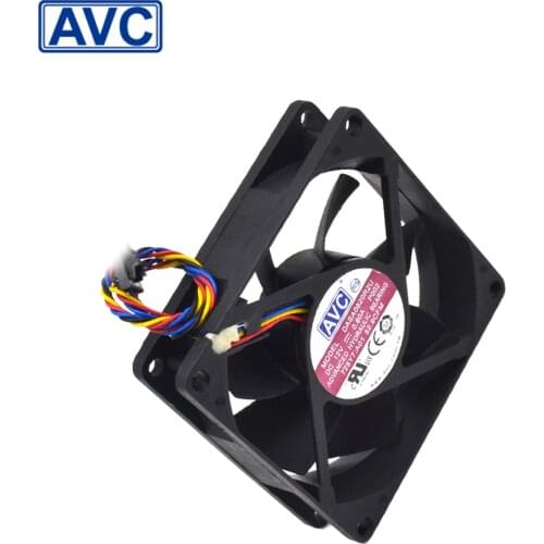 Original Cooling fan DASA0820R2U P002 AVC 8020 80mm 0.60A 12V 4 wire 5P plug fan