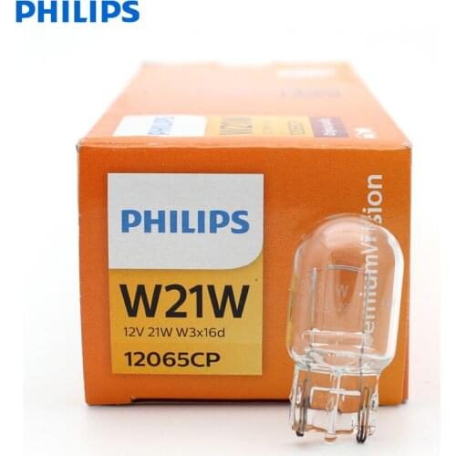 Philips Vision W21W T20 12065CP 7440 Standard Original Turn Signal Lamps Reverse Light Stop Light Indicator Bulb Wholesale 10pcs