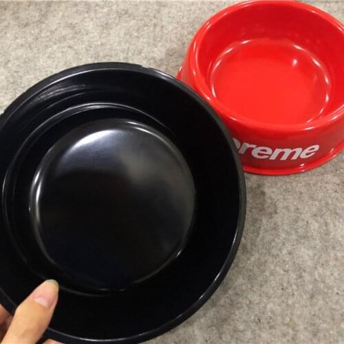 Plastic material bowl pet drinking water basin bowl dog food pot bowl cat bowl gift