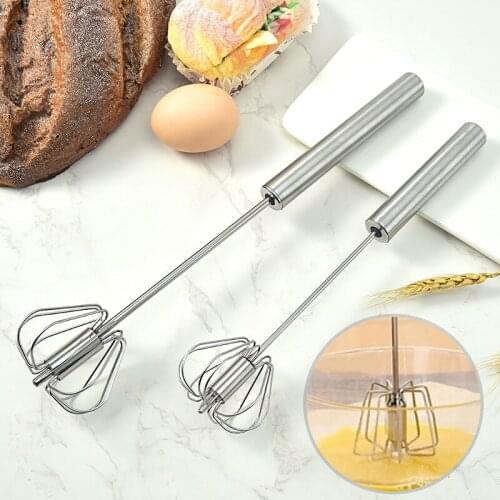Stainless Steel Semi-automatic Whisk 10 Inch 12.6 Inch Hand-held Blender Kitchen Home Hand-pressed Rotating Manual Egg Beater