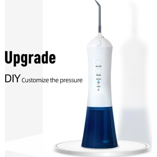 Portable Oral Irrigator Water Flosser With Battery Models Rechargeable Water Jet 230ml 3 Models Big Water Tank Waterproof