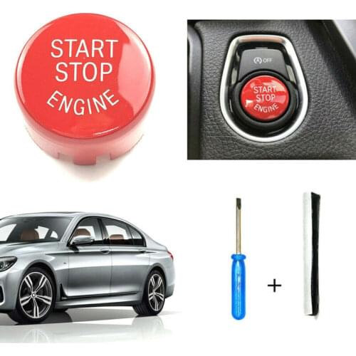 For BMW F10/F20/F30 F01 F25 Durable Red Start Stop Engine On/off Button Cover