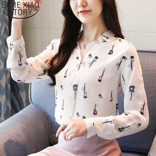 Autumn 2021 New Fashion Women Tops Long Sleeve Women Blouses Elegant Loose Women Clothing V-neck Slim Casual Pullover 5997 50