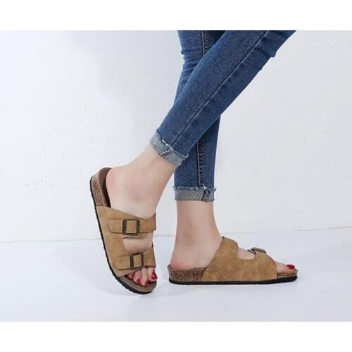 2020 Summer Style Shoes Woman And Men Sandals Shoes Cork Slippers Sandals Flip Flop Beach Slippers Flats Heels Large Size 44
