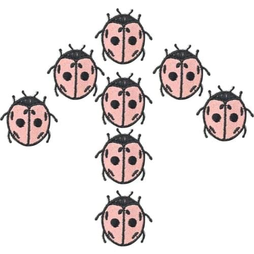 10pcs Beetles badges kids patches for clothing iron embroidered patch applique iron on patch sewing accessories for DIY clothes